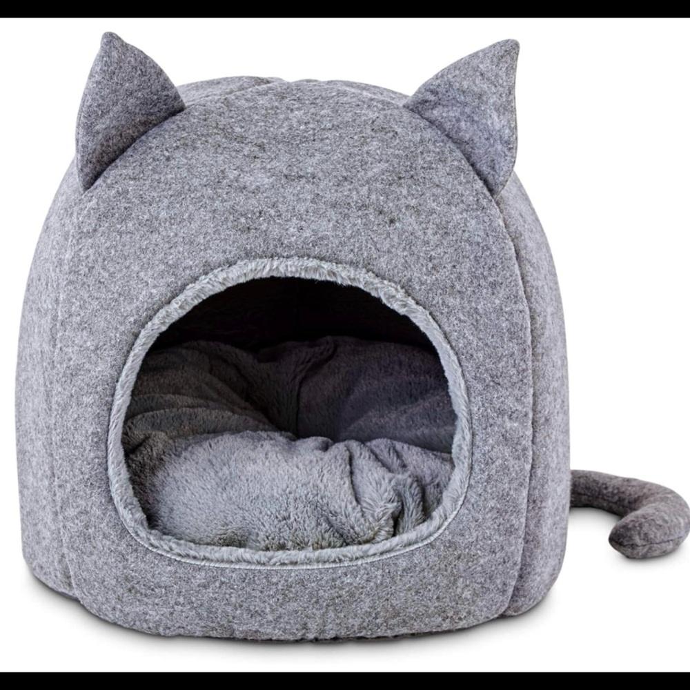 🩶🐈‍⬛EveryYay Snooze Fest Cat Igloo Bed- Melange Gray🩶